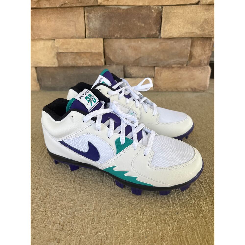 Nike Air Jordan Stadium 90 Low Cleat GRAPE Baseball Cleats HQ0211 105 Size 11